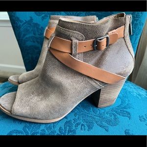 Lucky Brand open toe booties